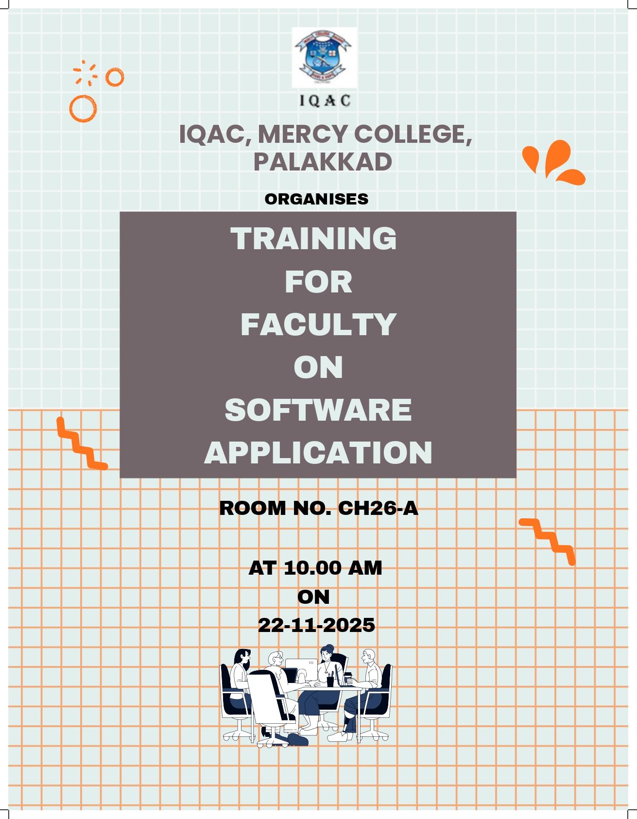 Training for faculty on Software Application